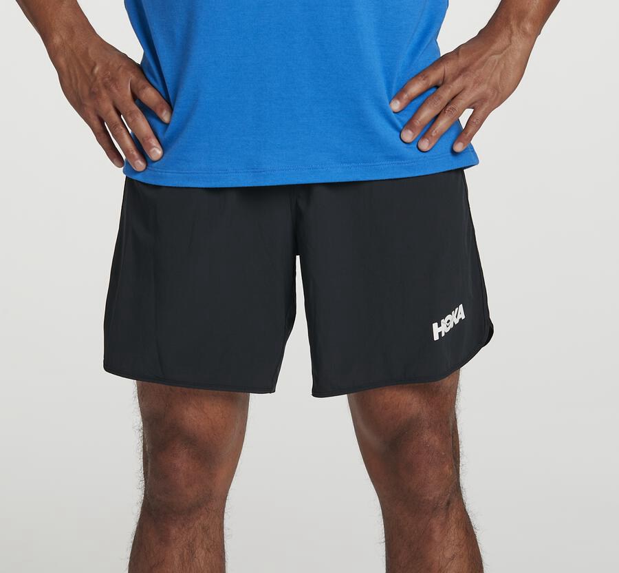 Hoka Australia One One Performance - Mens Shorts Black - PWDXV-6783